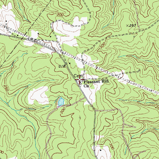 Topographic Map of Pleasant Hill Church, NC