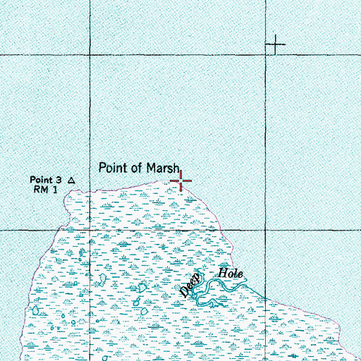 Topographic Map of Point of Marsh, NC