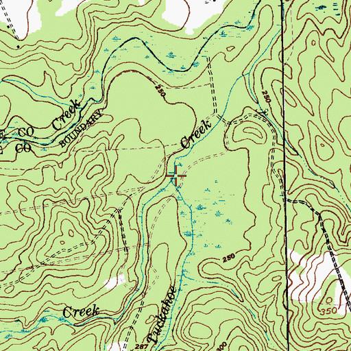 Topographic Map of Polecat Creek, NC