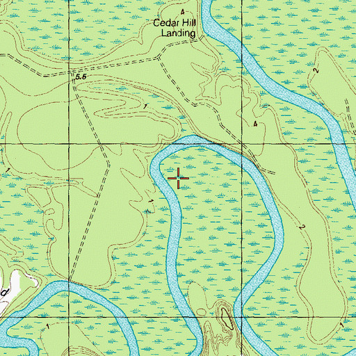 Topographic Map of Pollock Lodge, NC