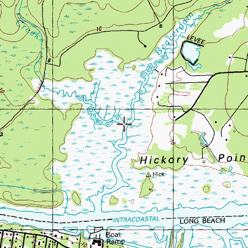 Topographic Map of Polly Gully Creek, NC