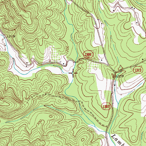 Topographic Map of Poplar Creek, NC