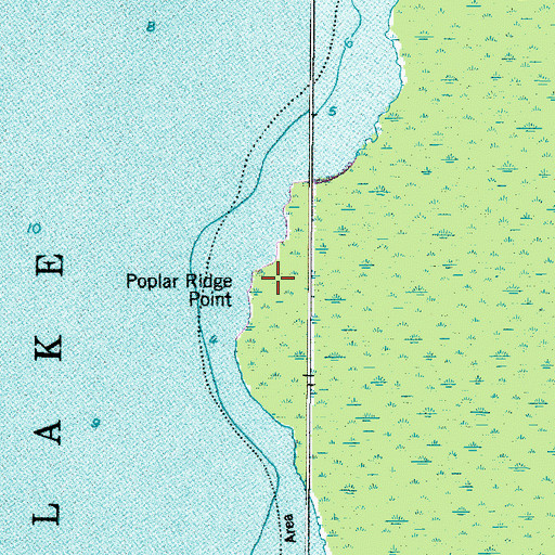 Topographic Map of Poplar Ridge Point, NC