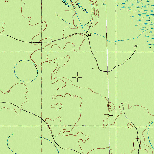 Topographic Map of Porter Swamp, NC