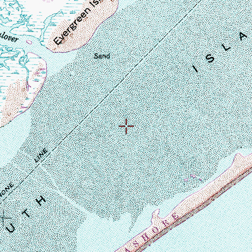 Topographic Map of Portsmouth Island, NC