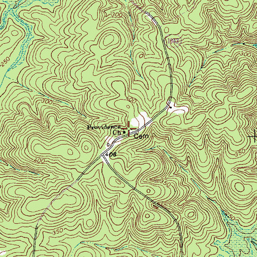 Topographic Map of Providence Church, NC