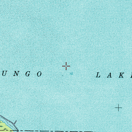 Topographic Map of Pungo Lake, NC