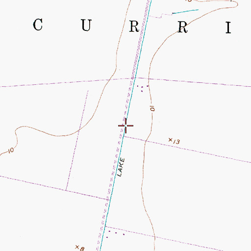 Topographic Map of Pungo Lake Canal, NC