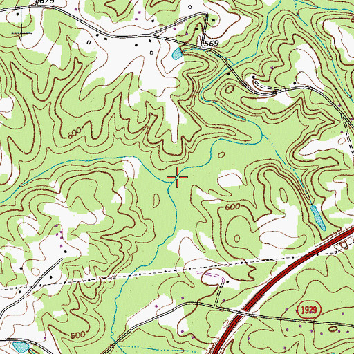 Topographic Map of Quaqua Creek, NC