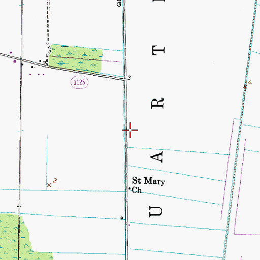 Topographic Map of Quarter Canal, NC