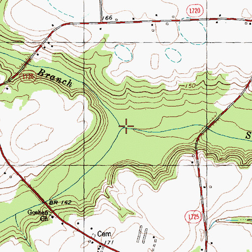 Topographic Map of Railer Branch, NC