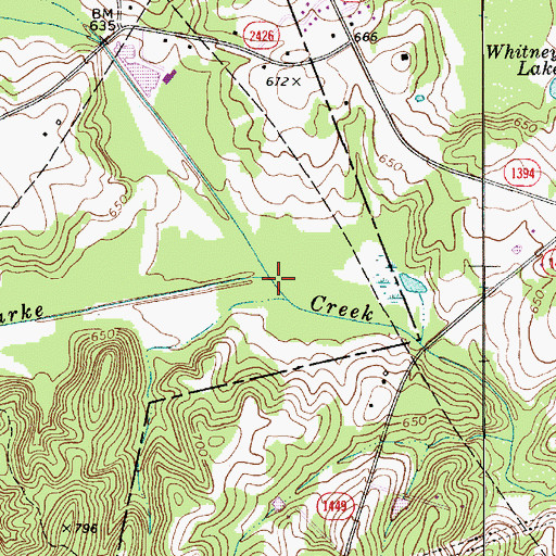 Topographic Map of Ramah Creek, NC