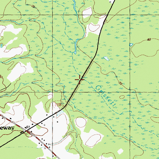 Topographic Map of Ramsey Ford Bridges, NC