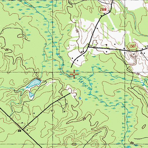 Topographic Map of Rattlesnake Branch, NC