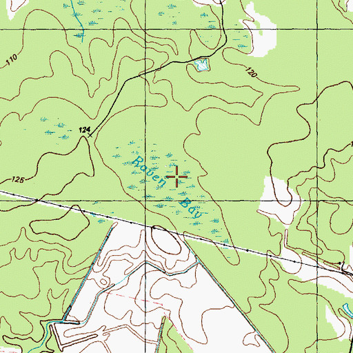 Topographic Map of Raven Bay, NC