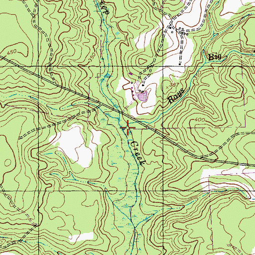 Topographic Map of Rays Big Branch, NC
