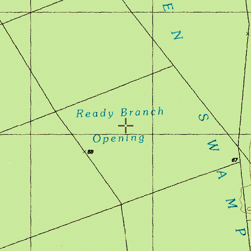 Topographic Map of Ready Branch Opening, NC