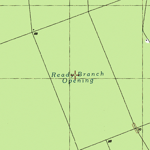 Topographic Map of Ready Branch Opening, NC