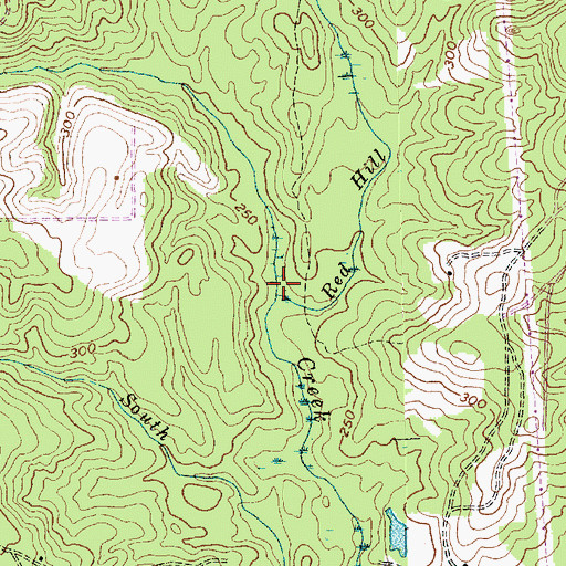 Topographic Map of Red Hill Branch, NC
