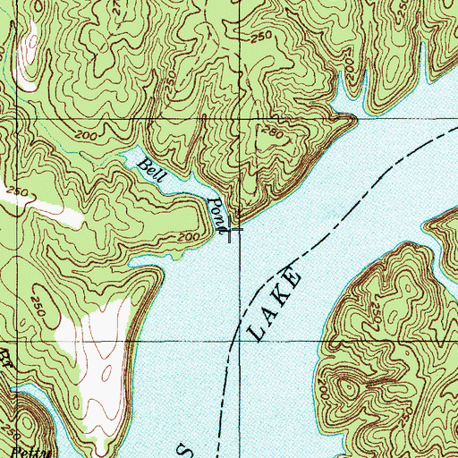 Topographic Map of Reeder Branch, NC