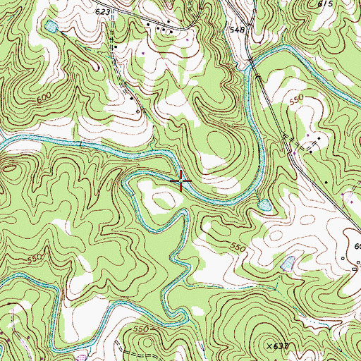 Topographic Map of Reedy Creek, NC