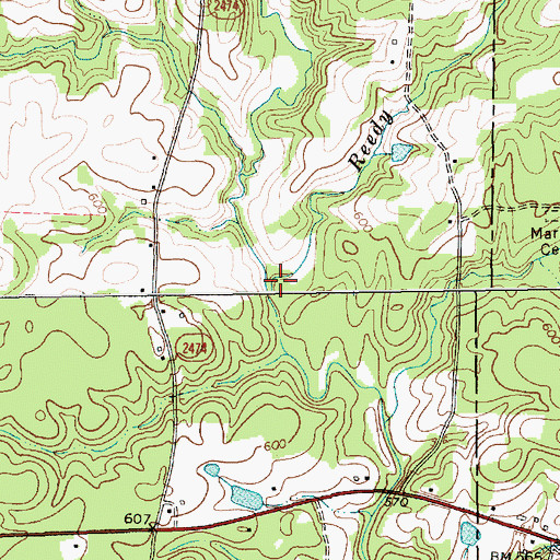 Topographic Map of Reedy Fork, NC
