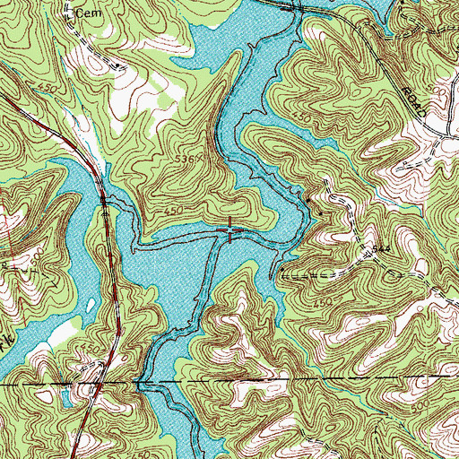 Topographic Map of Reedy Fork, NC