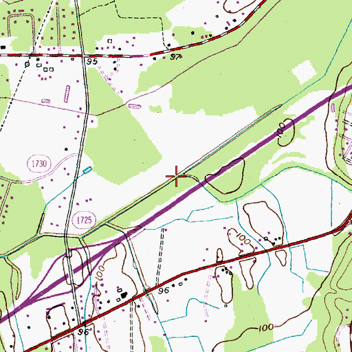 Topographic Map of Reese Creek, NC
