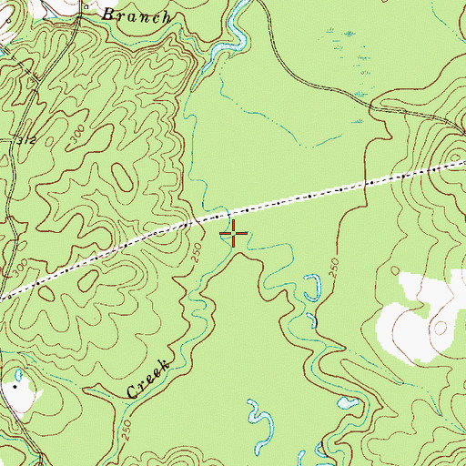 Topographic Map of Richland Creek, NC
