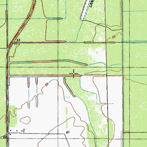 Topographic Map of Ridgepole Swamp, NC