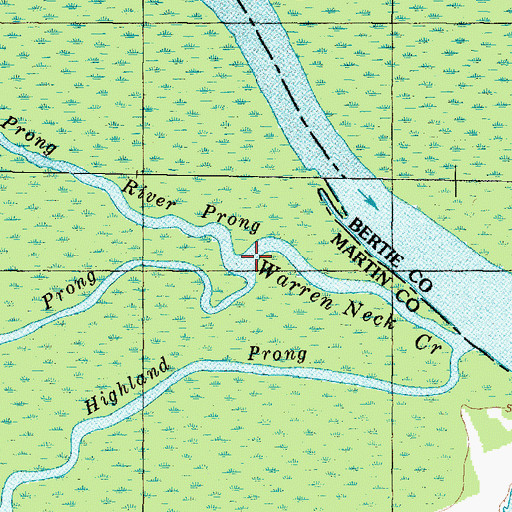 Topographic Map of River Prong, NC