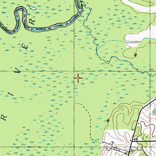 Topographic Map of River Swamp, NC