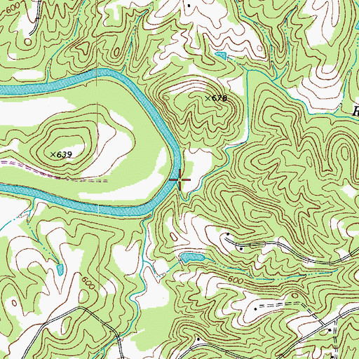 Topographic Map of Roach Creek, NC