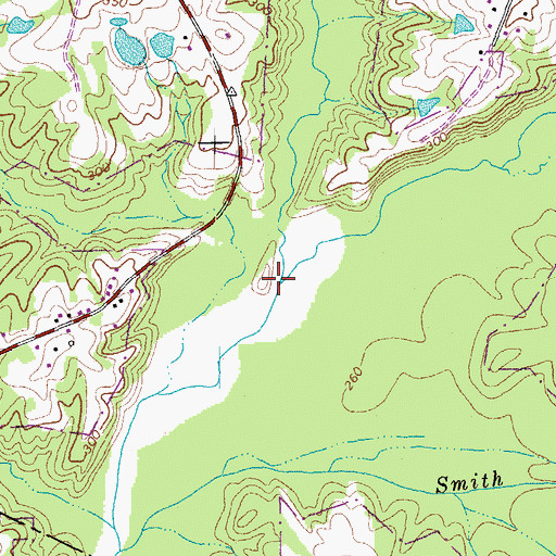 Topographic Map of Robertson Creek, NC
