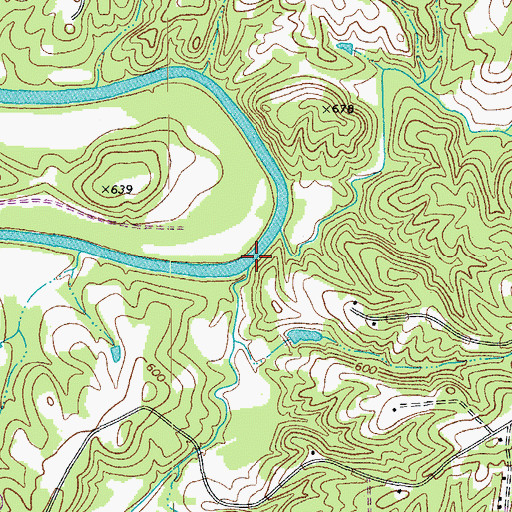 Topographic Map of Rock House Creek, NC