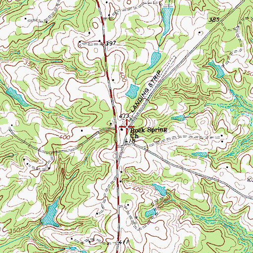 Topographic Map of Rock Spring Church, NC