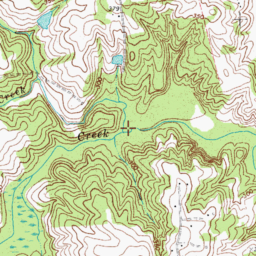 Topographic Map of Rocky Creek, NC