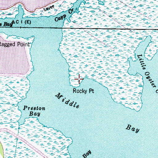 Topographic Map of Rocky Point, NC