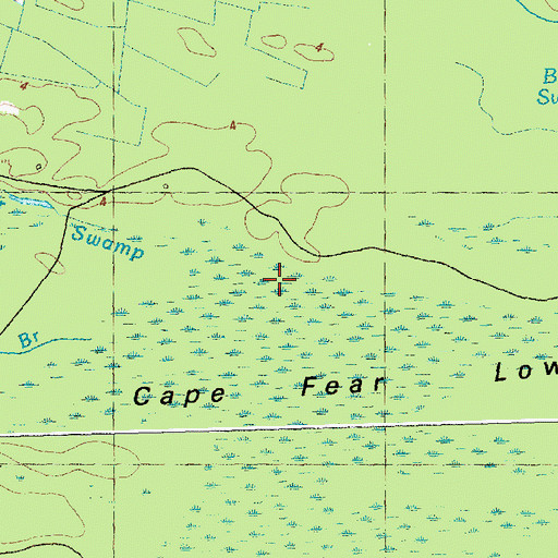 Topographic Map of Rollins Branch, NC