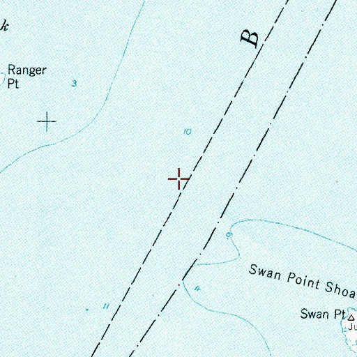 Topographic Map of Rose Bay, NC