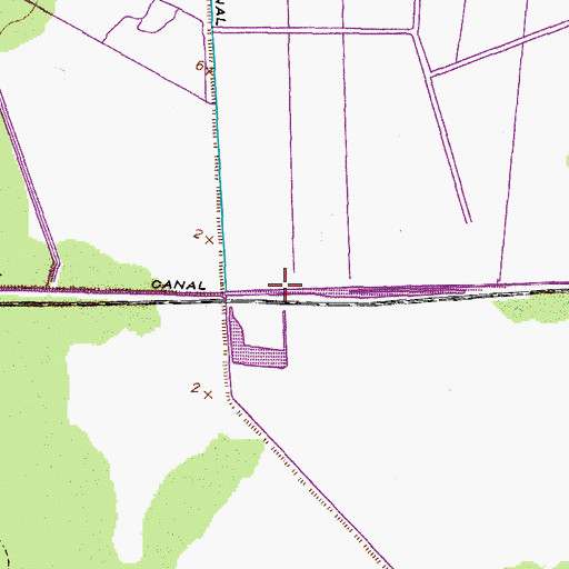 Topographic Map of Rose Bay Canal, NC