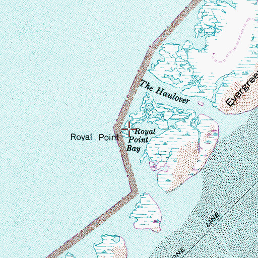 Topographic Map of Royal Point, NC