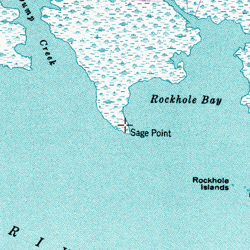 Topographic Map of Sage Point, NC