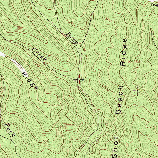 Topographic Map of Sahlee Creek, NC