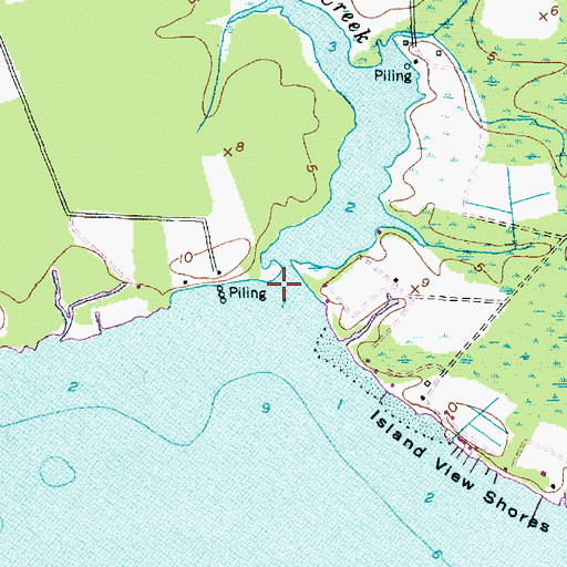 Topographic Map of Saint Clair Creek, NC