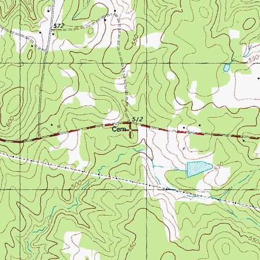 Topographic Map of Saint Stephens Church, NC