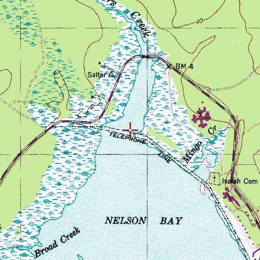 Topographic Map of Salters Creek, NC
