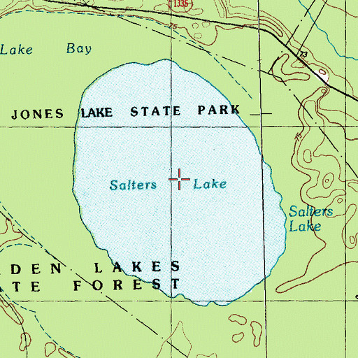 Topographic Map of Salters Lake, NC