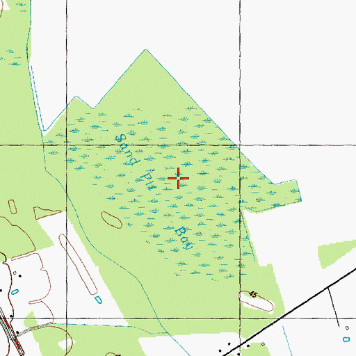 Topographic Map of Sand Pit Bay, NC