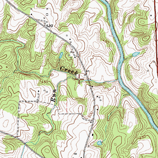 Topographic Map of Sandy Run, NC